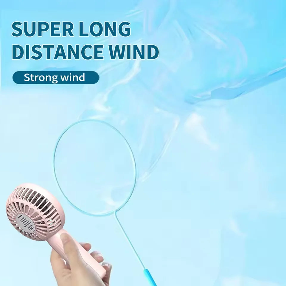 Mini Portable Handheld Fan – USB Rechargeable for Travel & Outdoors