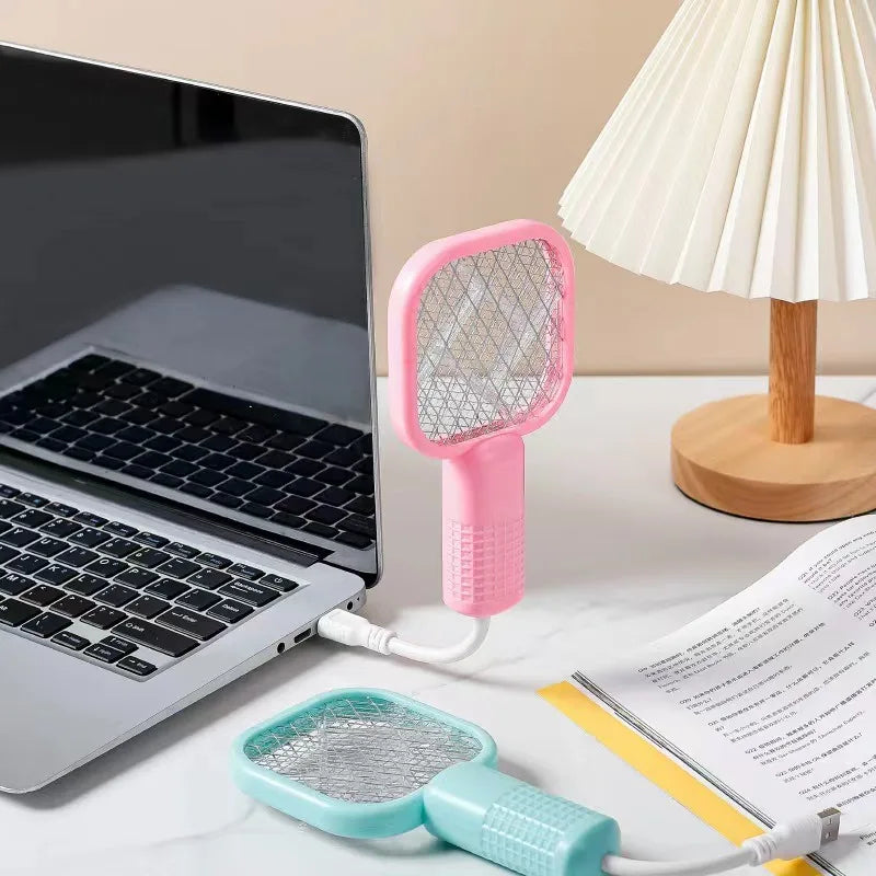 Portable Mini Mosquito Zapper 💕 USB Electric Bug Swatter with UV light