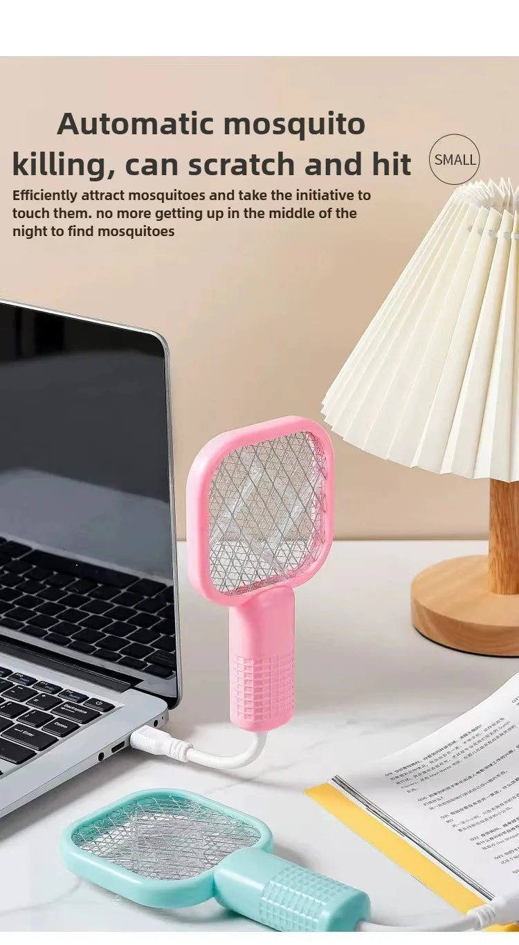 Portable Mini Mosquito Zapper 💕 USB Electric Bug Swatter with UV light