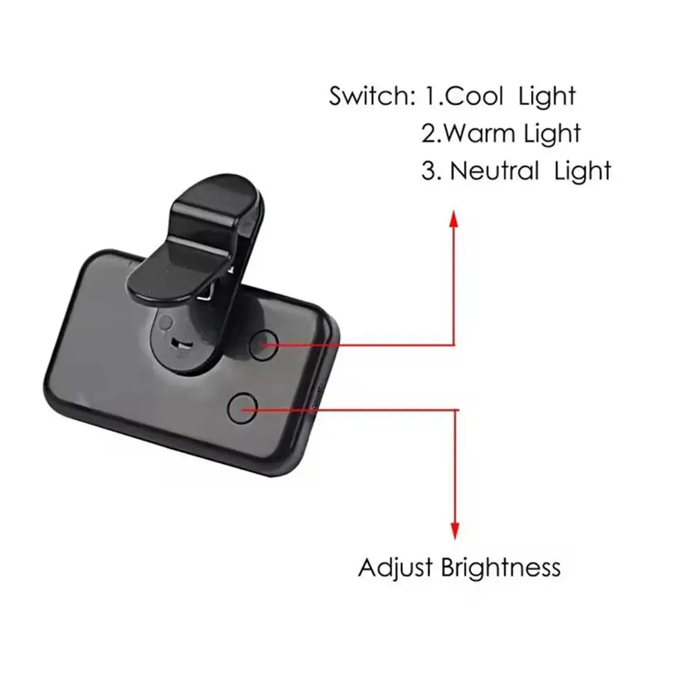 Mini LED Selfie Light – Clip-On Fill Flash for Phones, Tablets & Laptops