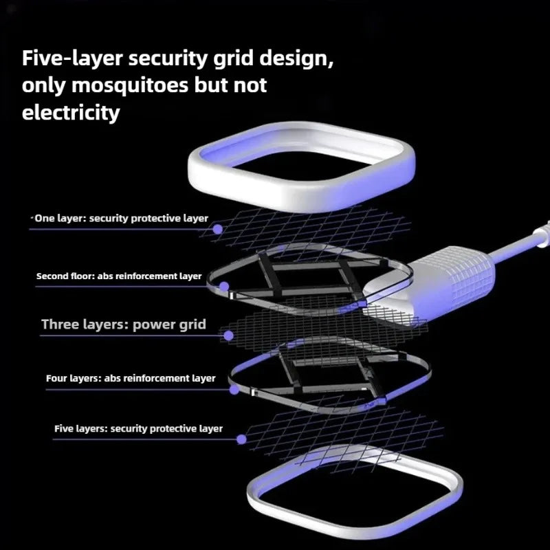 Portable Mini Mosquito Zapper 💕 USB Electric Bug Swatter with UV light