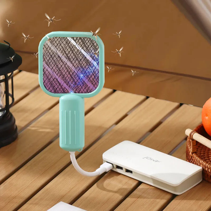 Portable Mini Mosquito Zapper 💕 USB Electric Bug Swatter with UV light