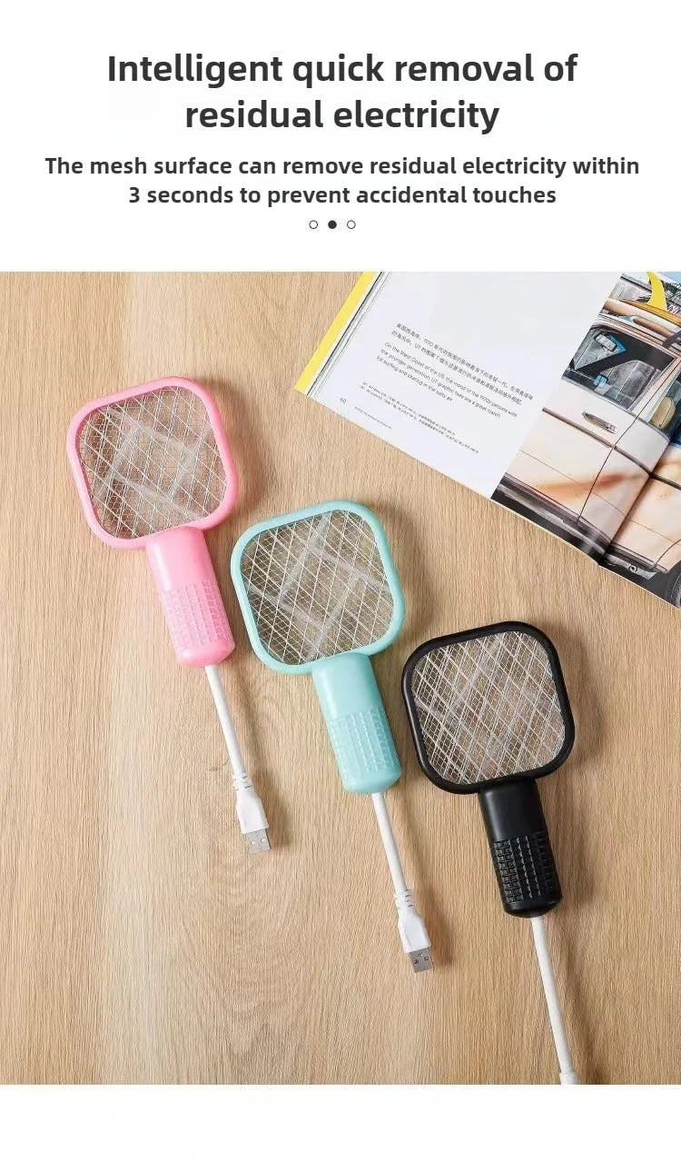Portable Mini Mosquito Zapper 💕 USB Electric Bug Swatter with UV light