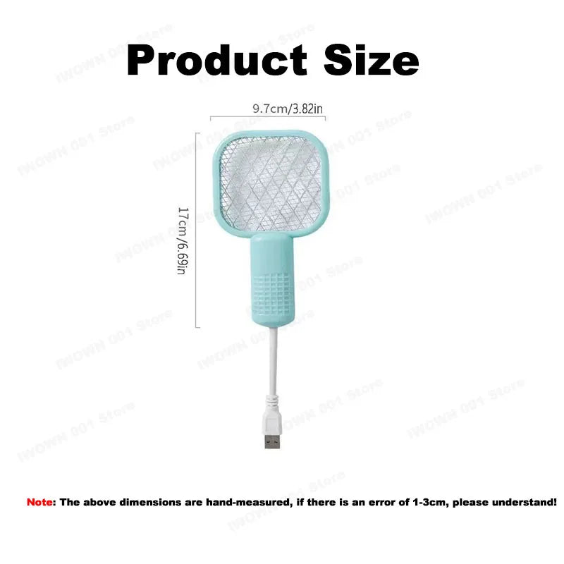 Portable Mini Mosquito Zapper 💕 USB Electric Bug Swatter with UV light