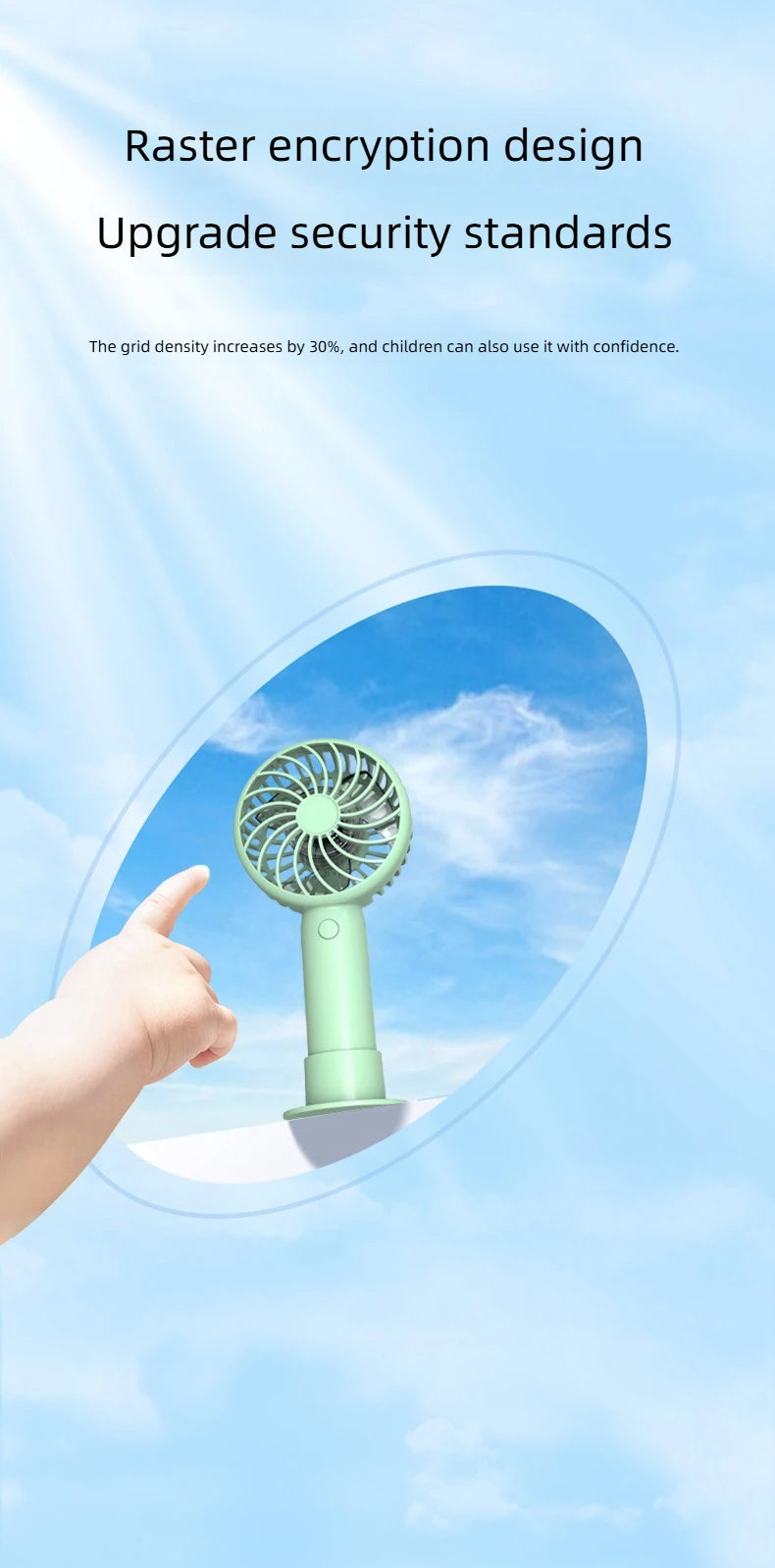Mini Portable Handheld Fan – USB Rechargeable for Travel & Outdoors
