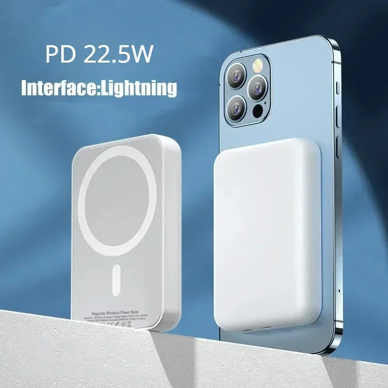 AweThingsGirly Mini Magnetic Power Bank – Fast Wireless Charger for iPhone & Samsung