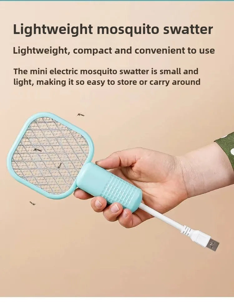 Portable Mini Mosquito Zapper 💕 USB Electric Bug Swatter with UV light