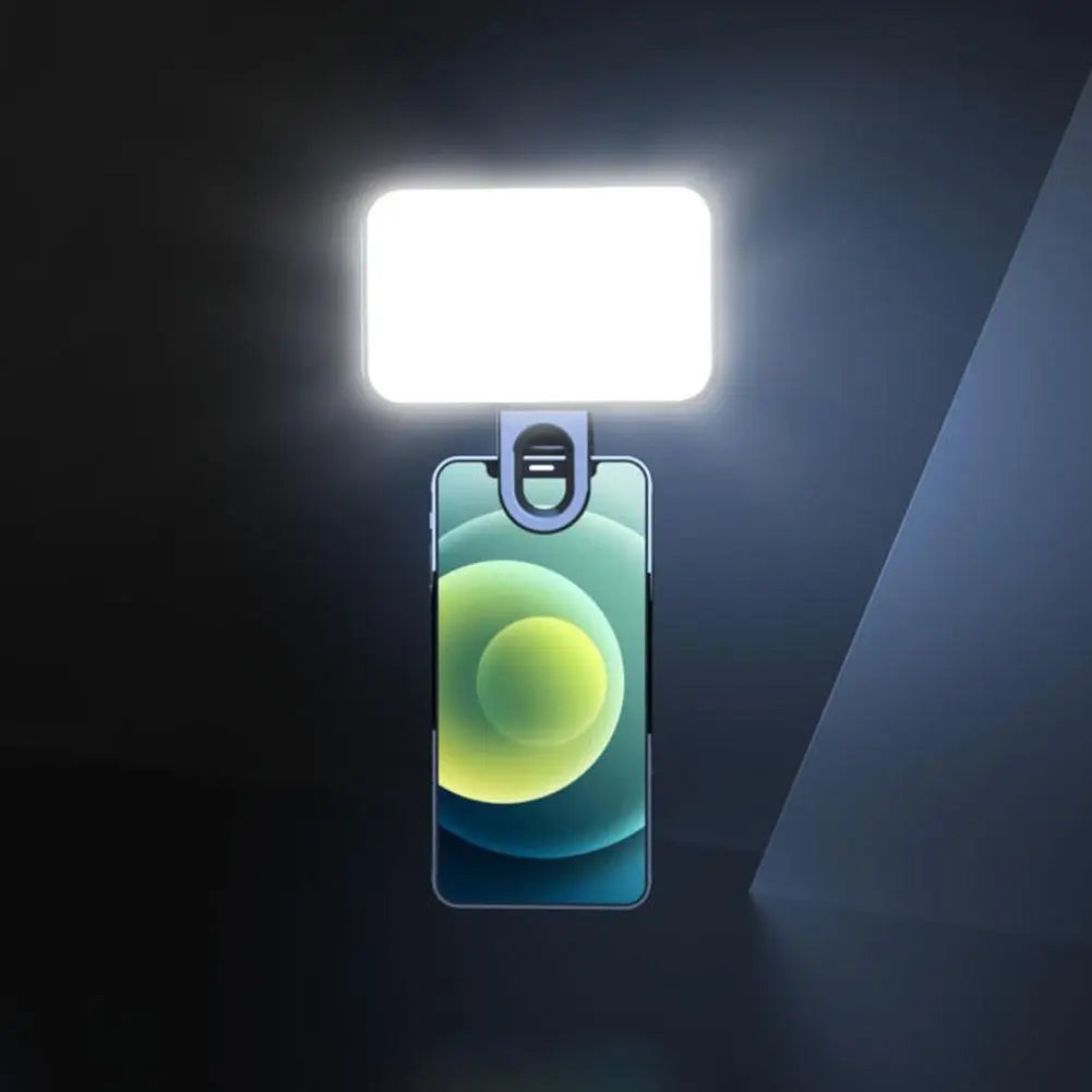 Mini LED Selfie Light – Clip-On Fill Flash for Phones, Tablets & Laptops