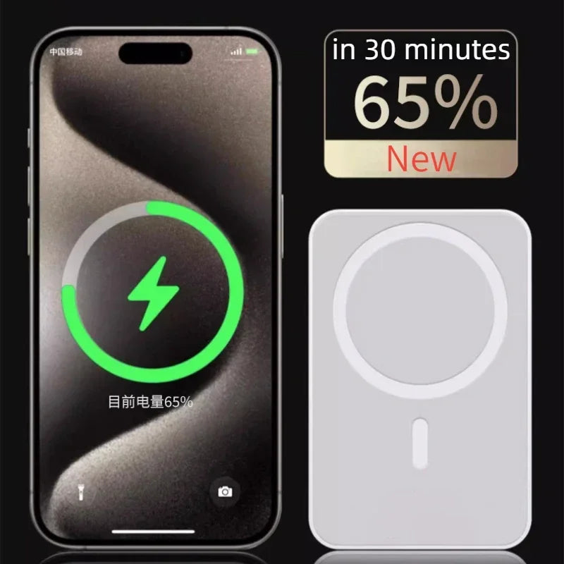 AweThingsGirly Mini Magnetic Power Bank – Fast Wireless Charger for iPhone & Samsung