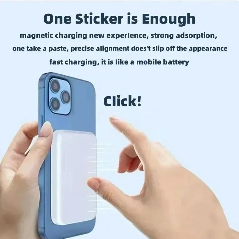 AweThingsGirly Mini Magnetic Power Bank – Fast Wireless Charger for iPhone & Samsung